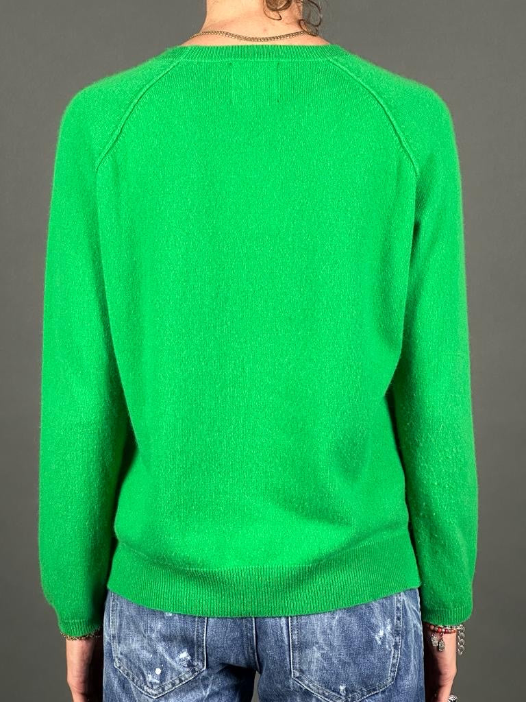 PULLOVER CASHMERE GREEN