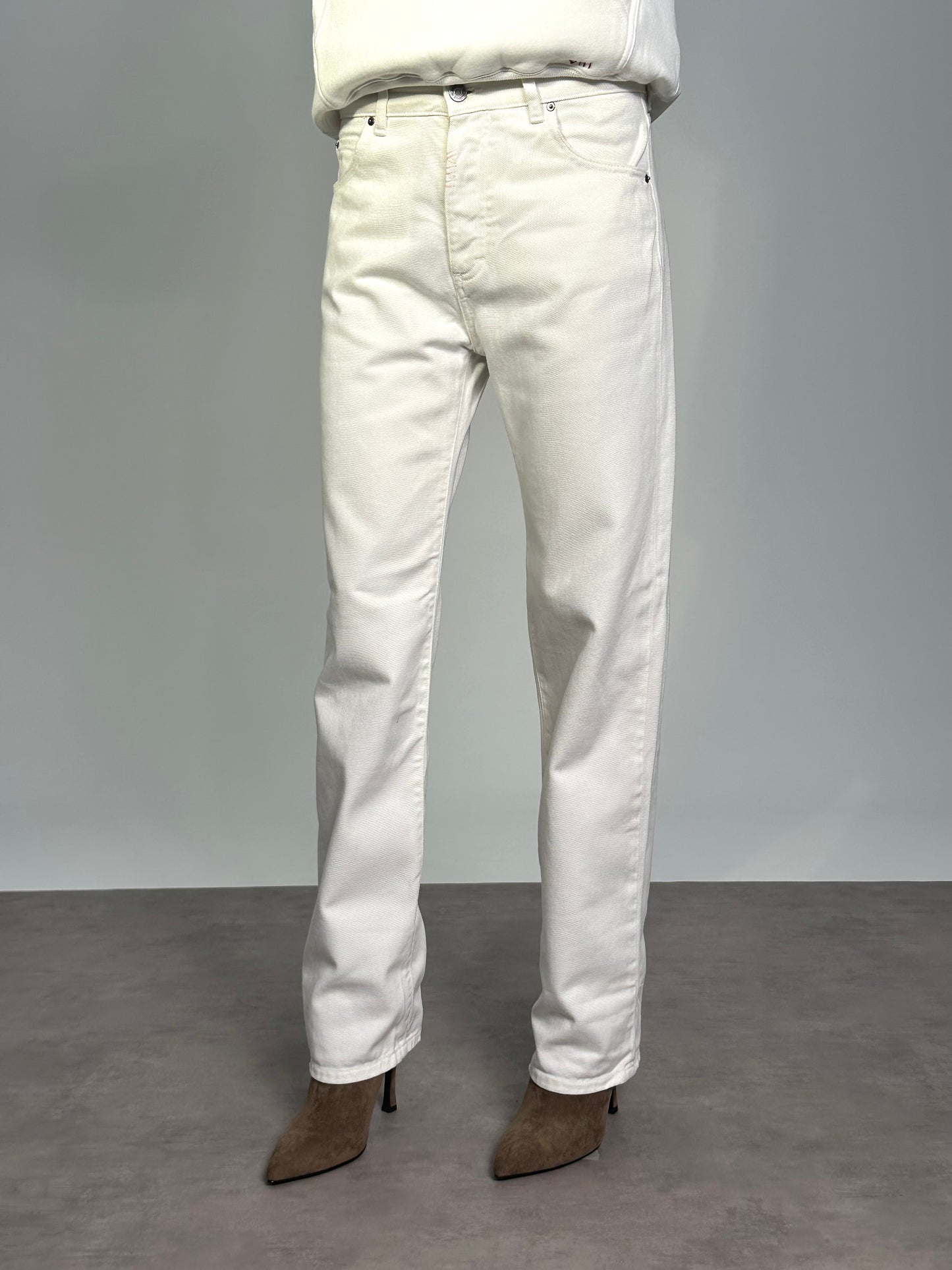 JEANS WIDE Col.WHITE
