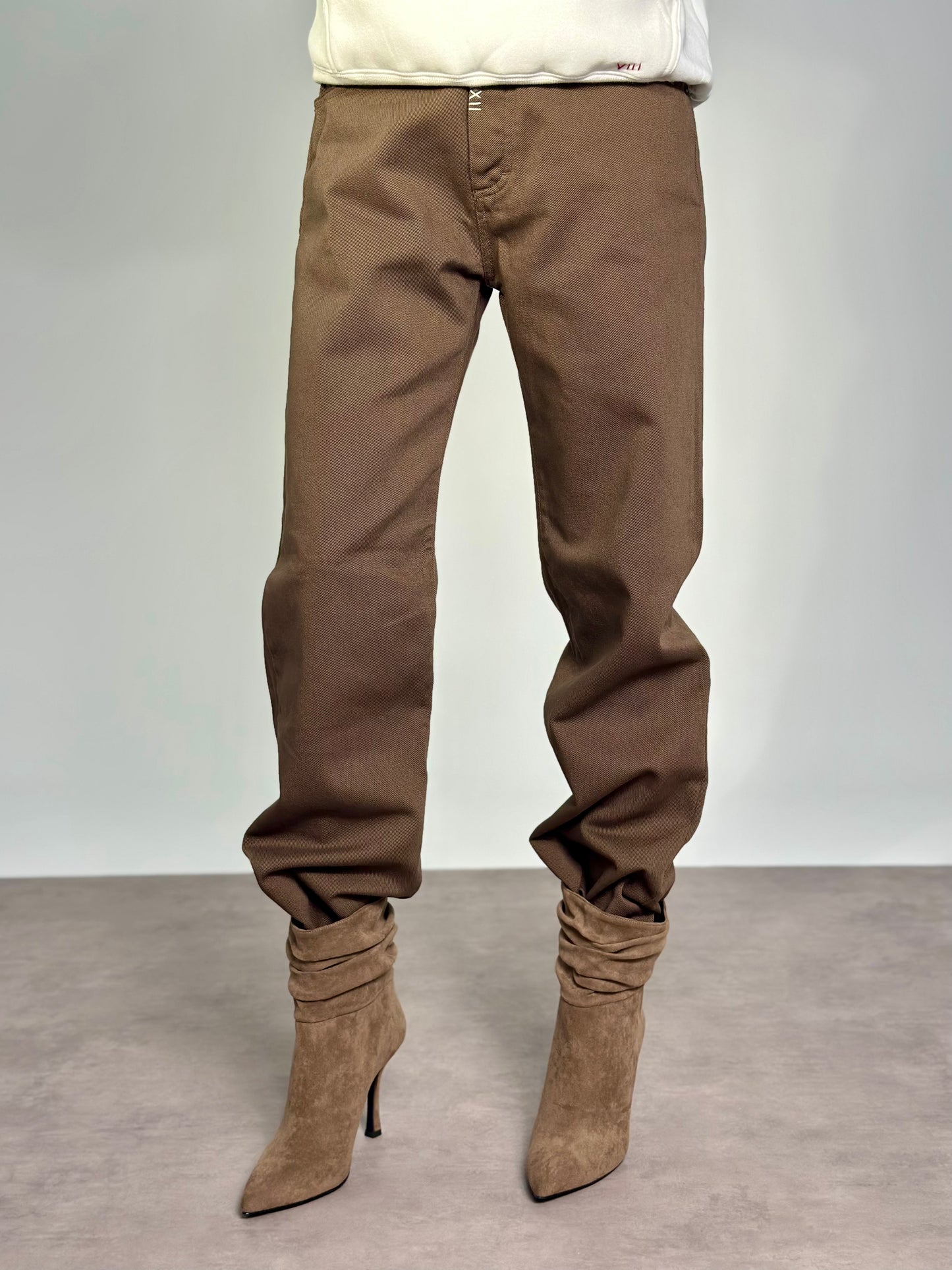 JEANS WIDE Col.BROWN