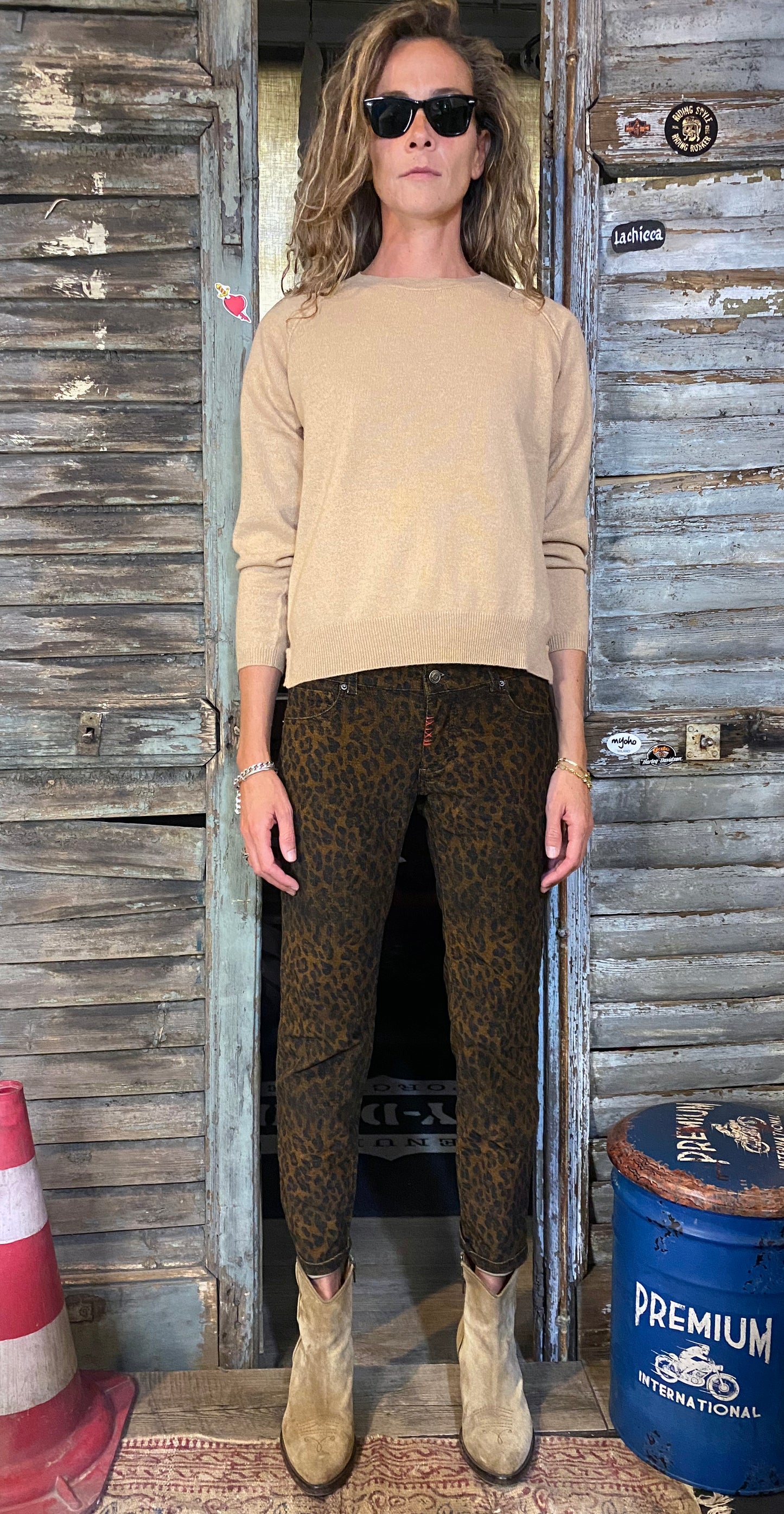 PULLOVER CASHMERE CAMEL