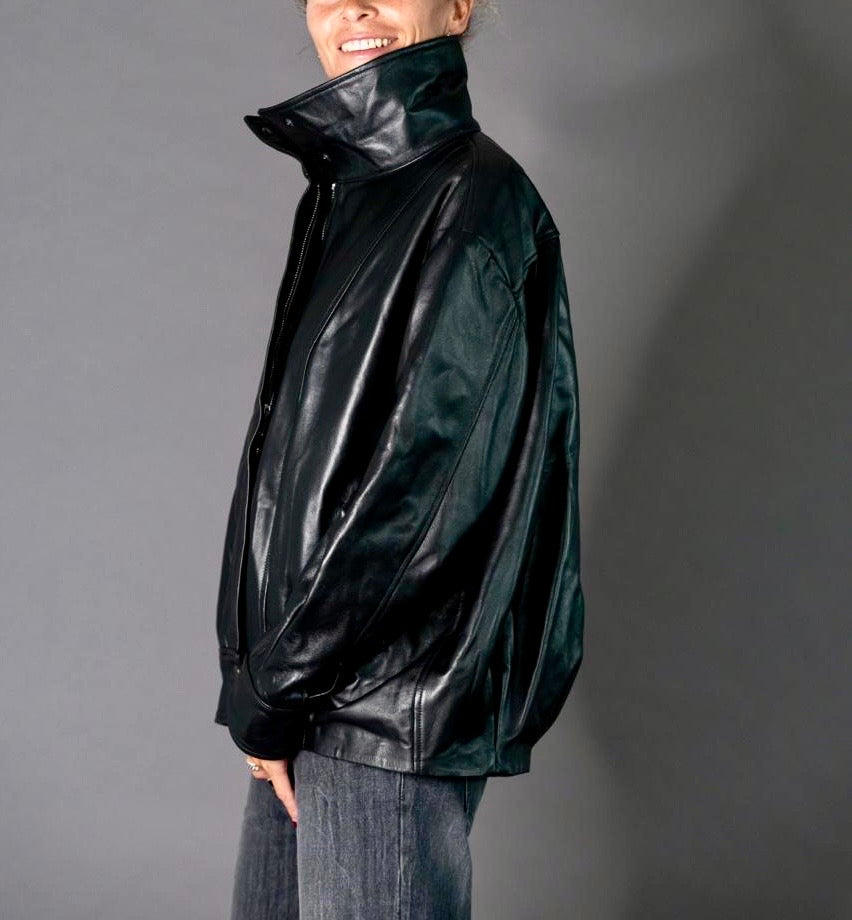 BOMBER PHOENIX BLACK NAPPA
