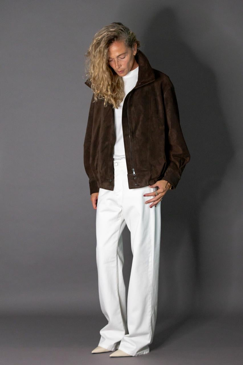 JEANS WIDE Col.BLANC