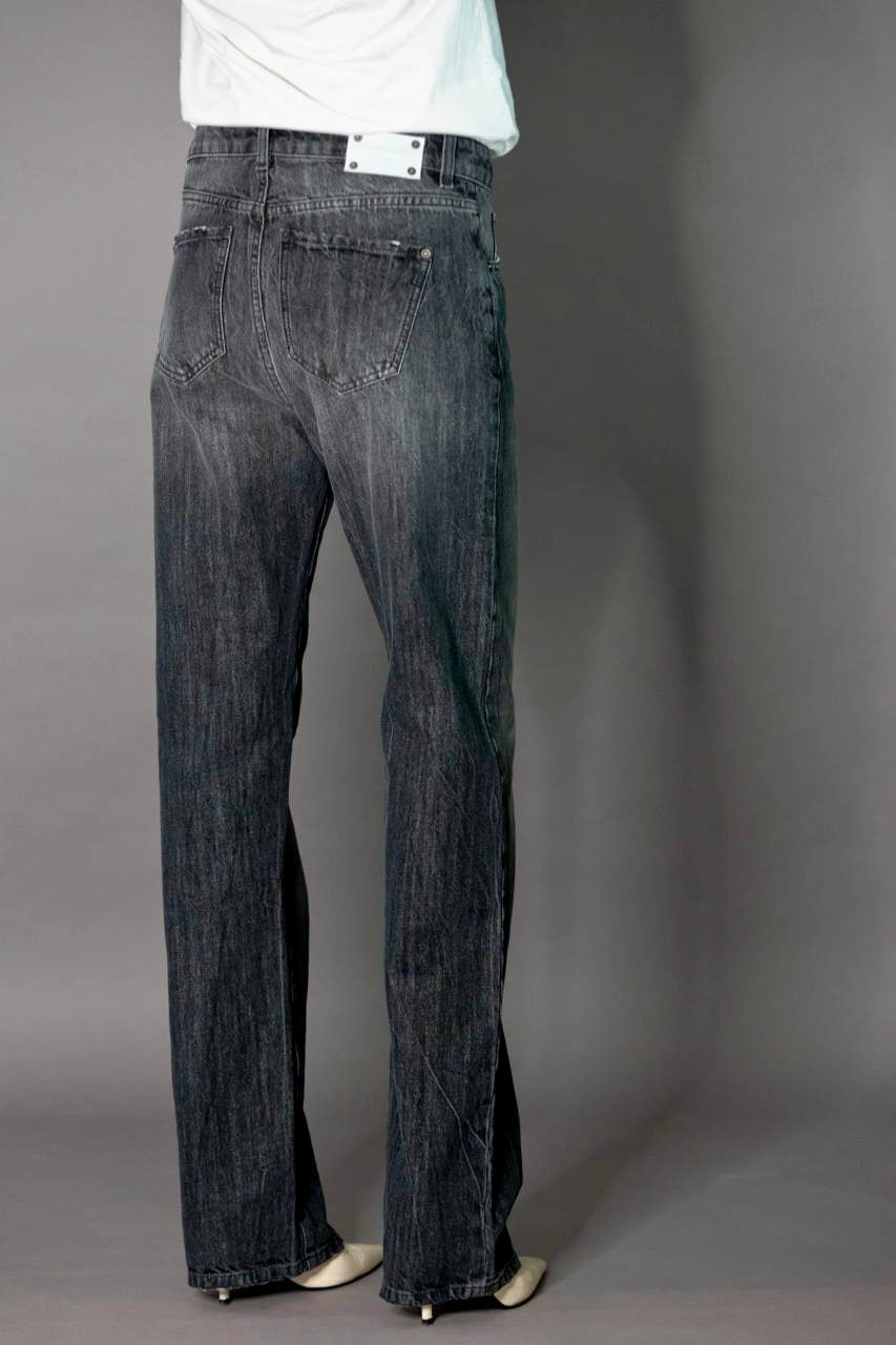 JEANS WIDE Col.DARK GREY