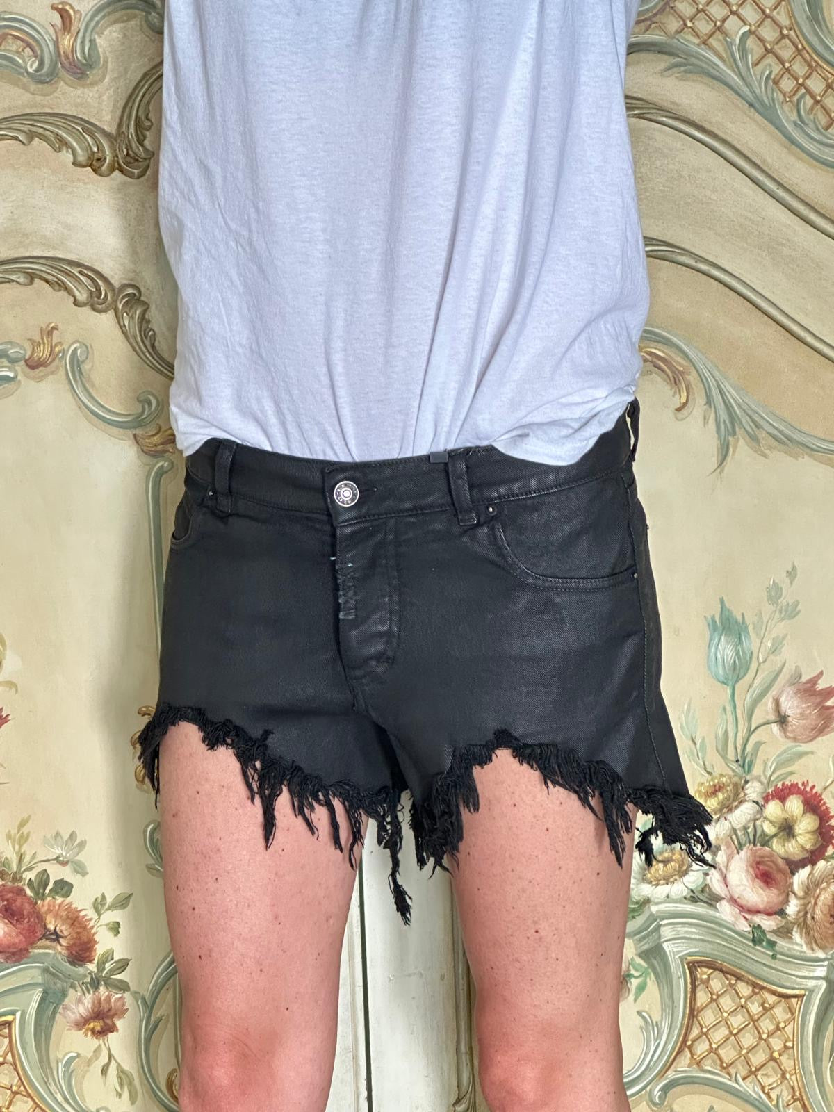 FLAMINGO COATED BLACK (effetto pelle)