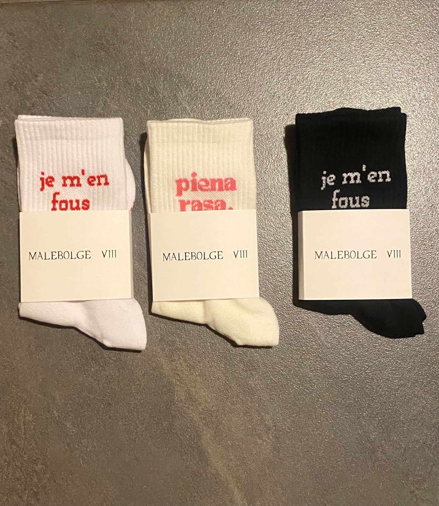 TRIPACK CALZINI JE M’EN FOUS / PIENA RASA