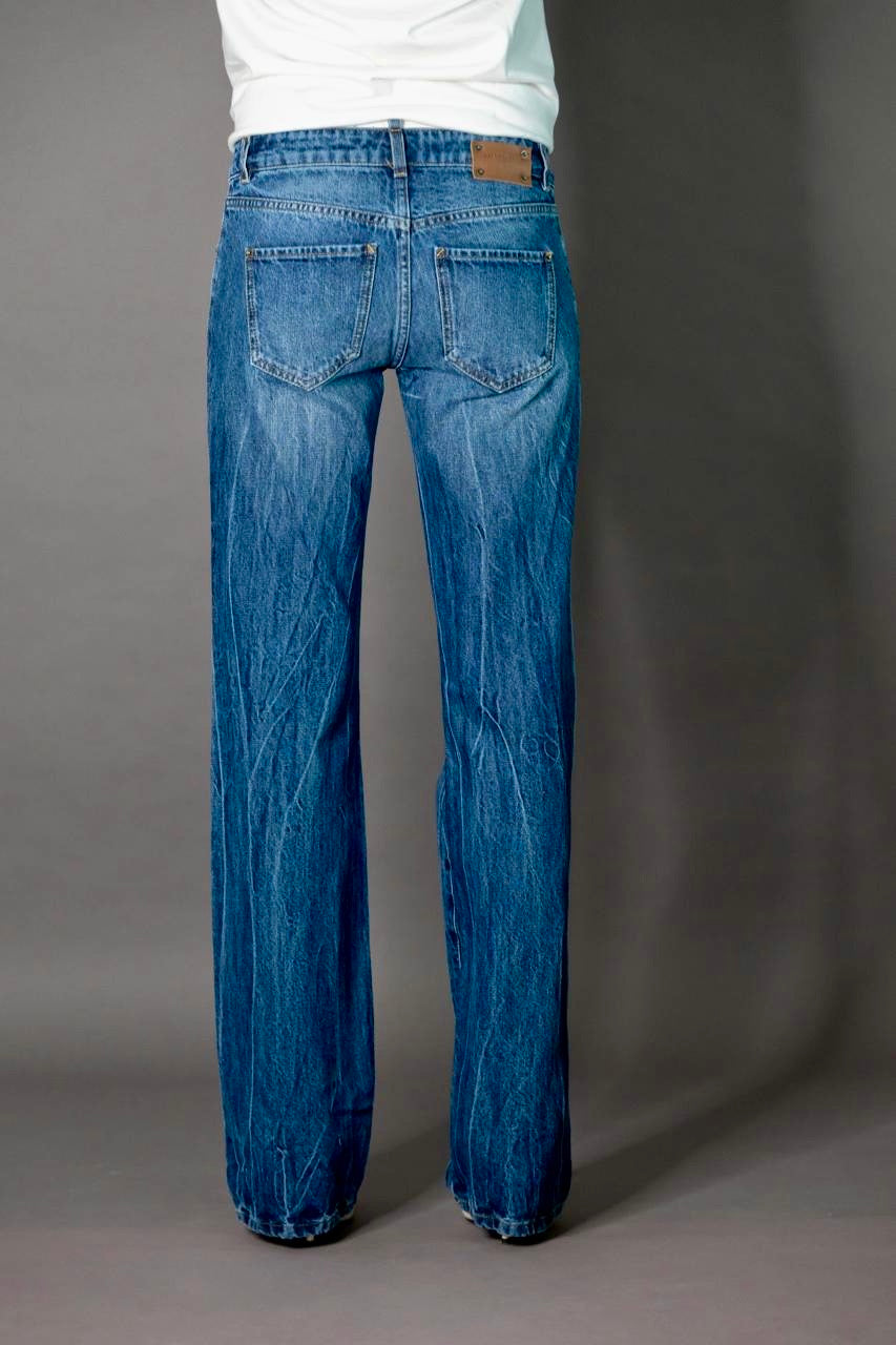 JEANS WIDE Col.BLANC