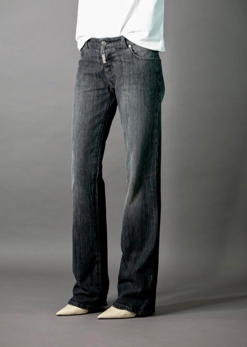 JEANS STRAIGHT Col.DARK GREY