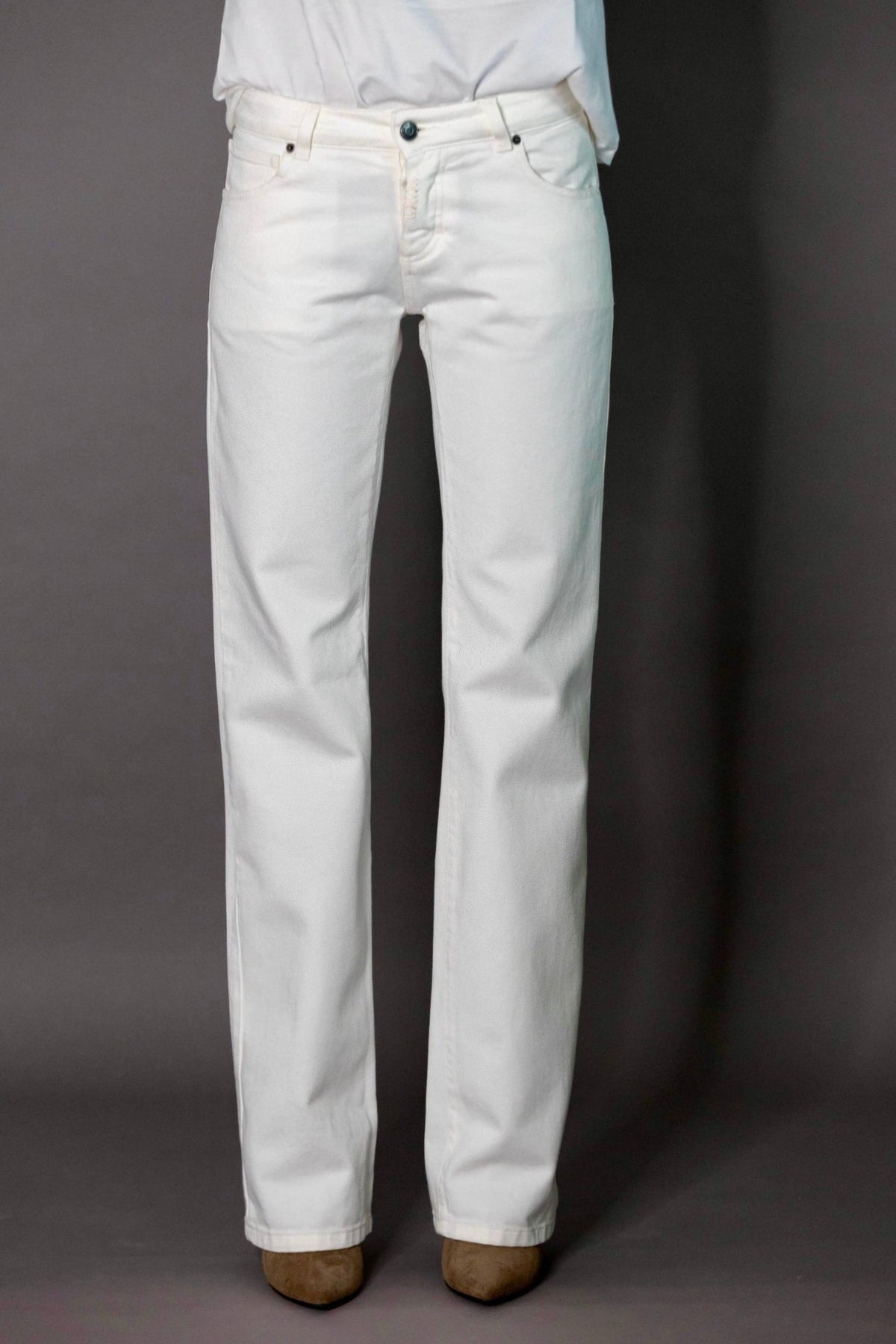 JEANS WIDE Col.BLANC
