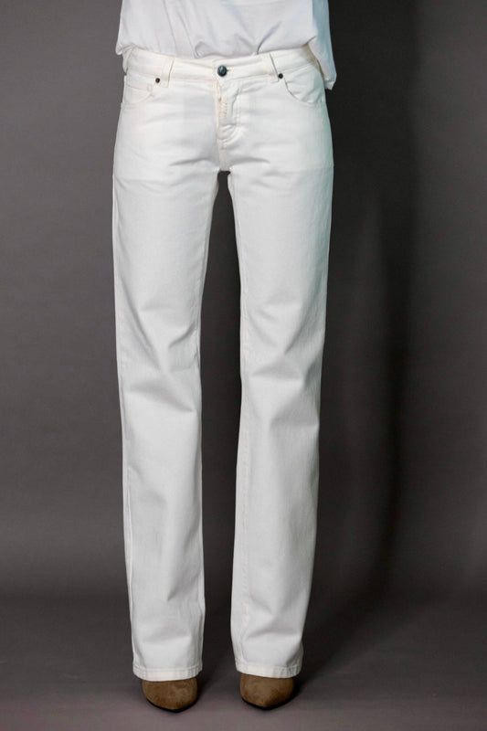 JEANS STRAIGHT Col.WHITE