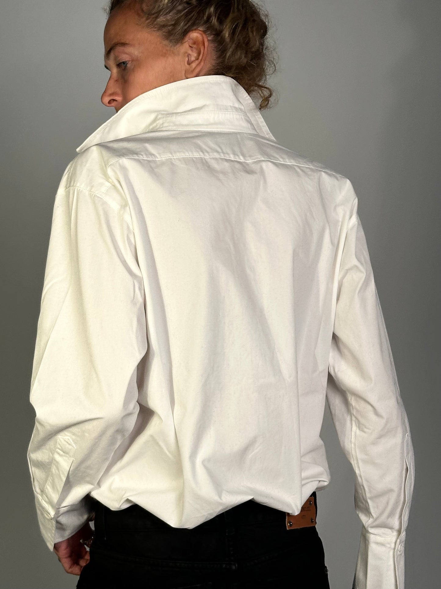 OVERSIZE CARGO SHIRT WHITE