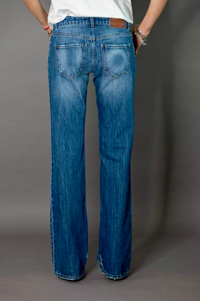 JEANS STRAIGHT Col.SMASH