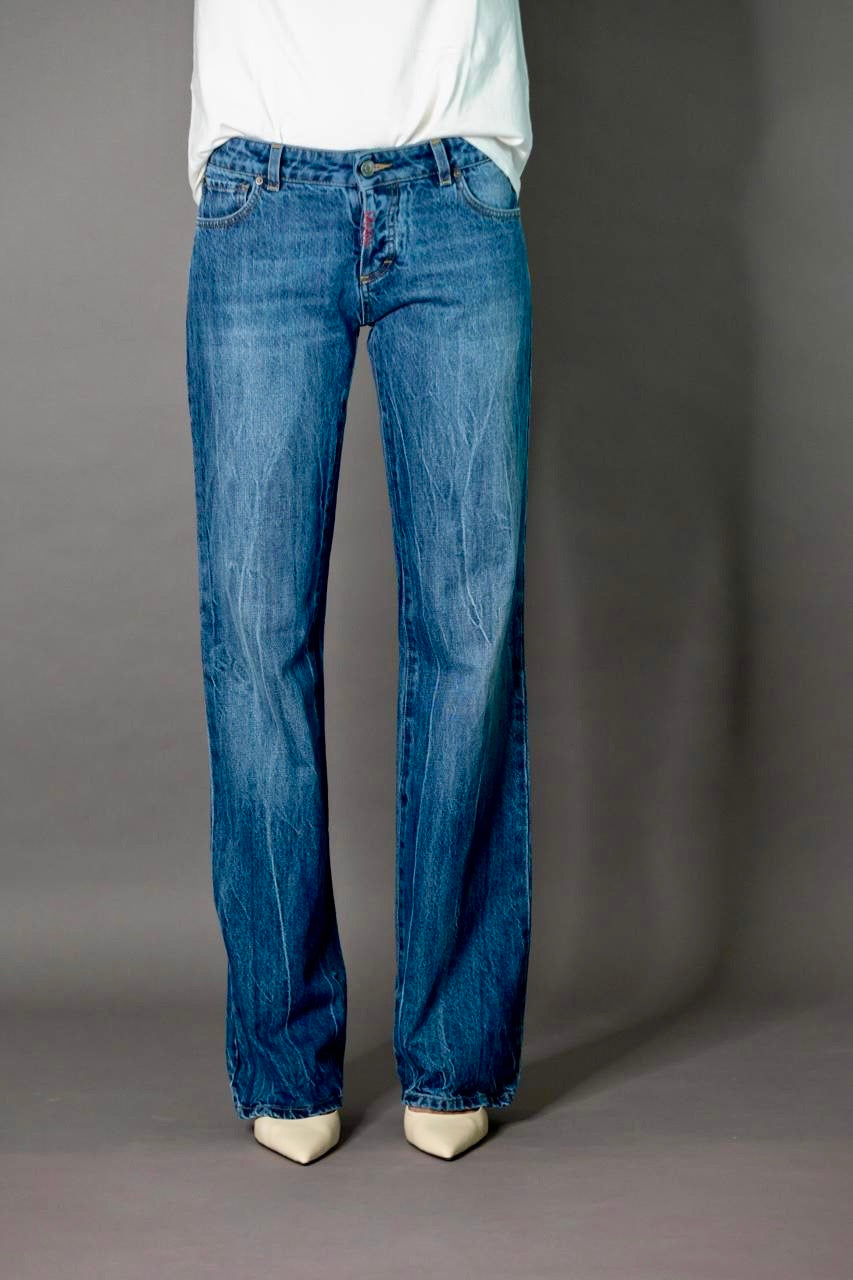 JEANS WIDE Col.BLANC