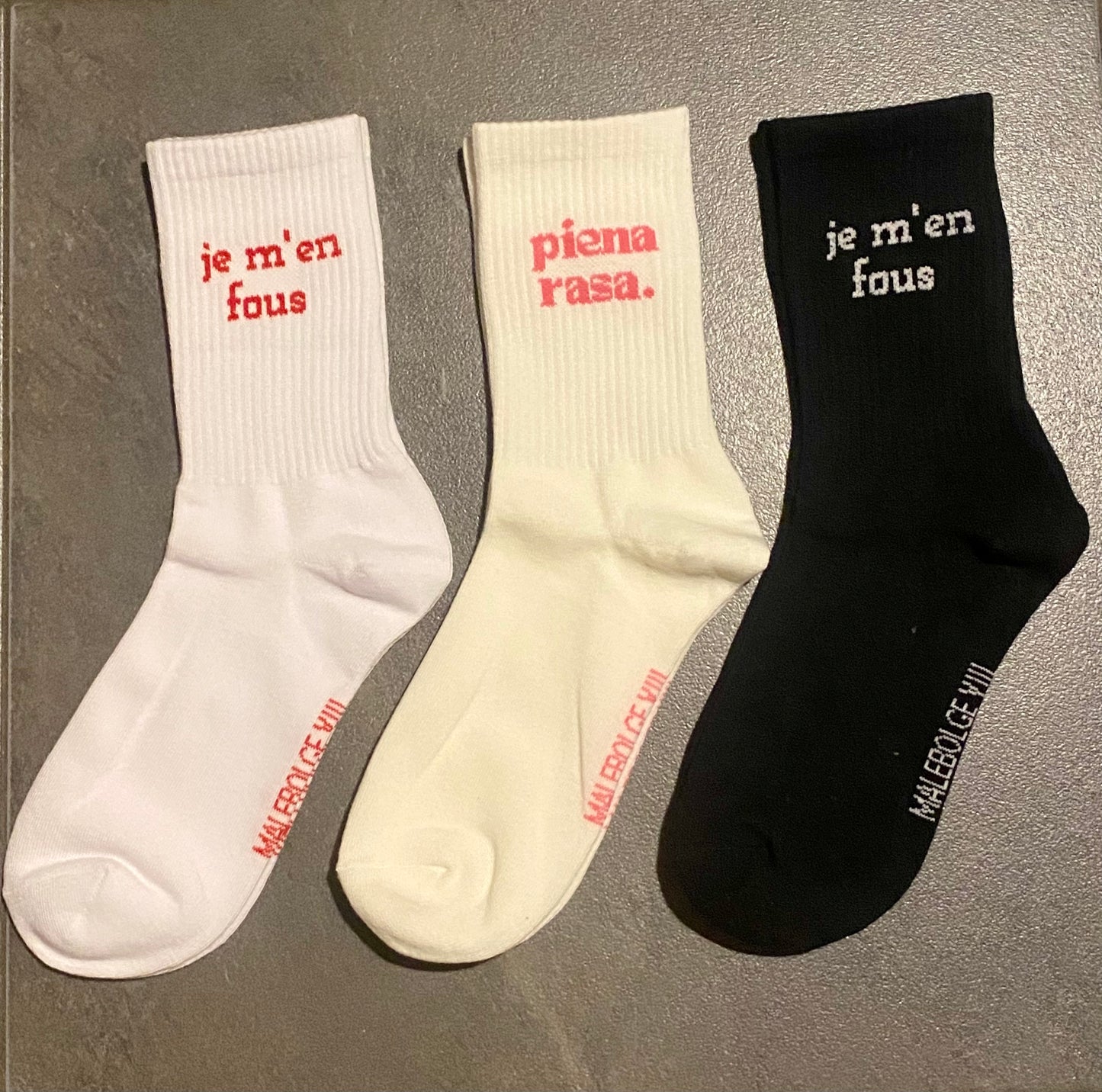 TRIPACK CALZINI JE M’EN FOUS / PIENA RASA