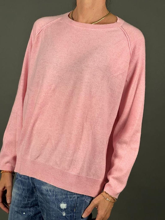 PULLOVER CASHMERE CRYSTAL PINK