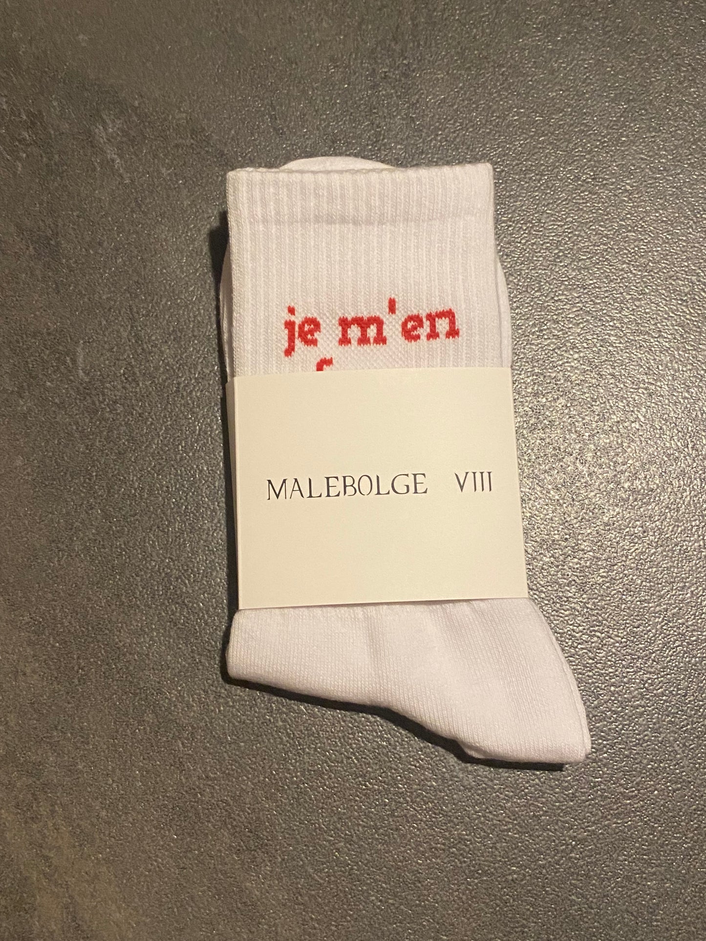 CALZINI JE M’EN FOUS WHITE