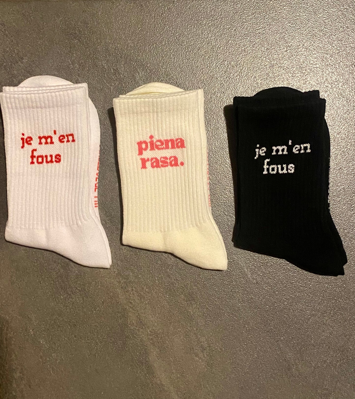 TRIPACK CALZINI JE M’EN FOUS / PIENA RASA