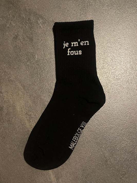 CALZINI JE M’EN FOUS BLACK