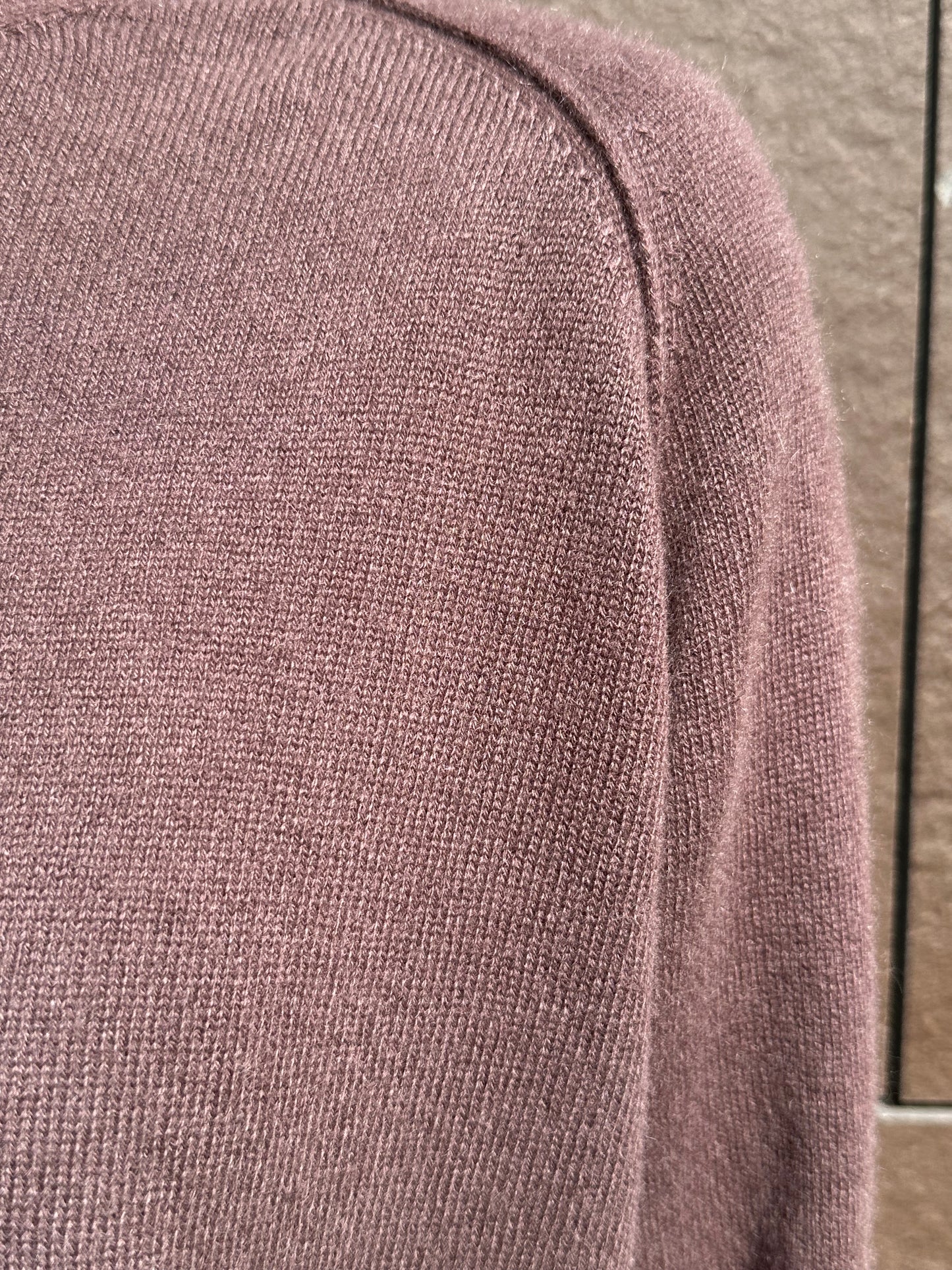 PULLOVER CAHSMERE CREWNECK WINE