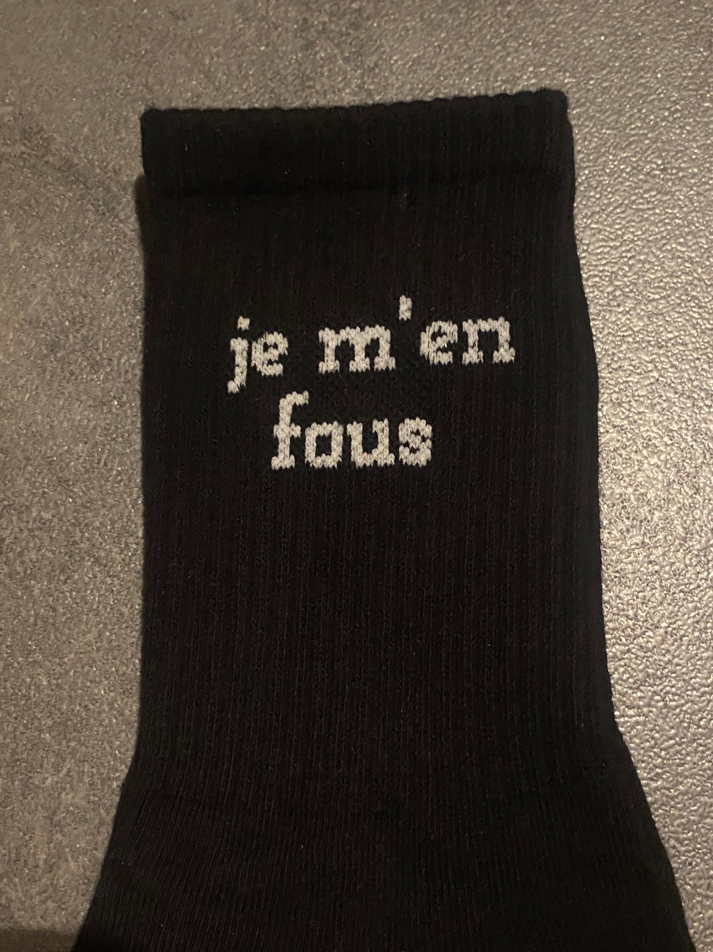 CALZINI JE M’EN FOUS BLACK
