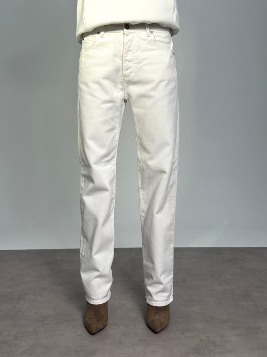 JEANS WIDE Col.WHITE