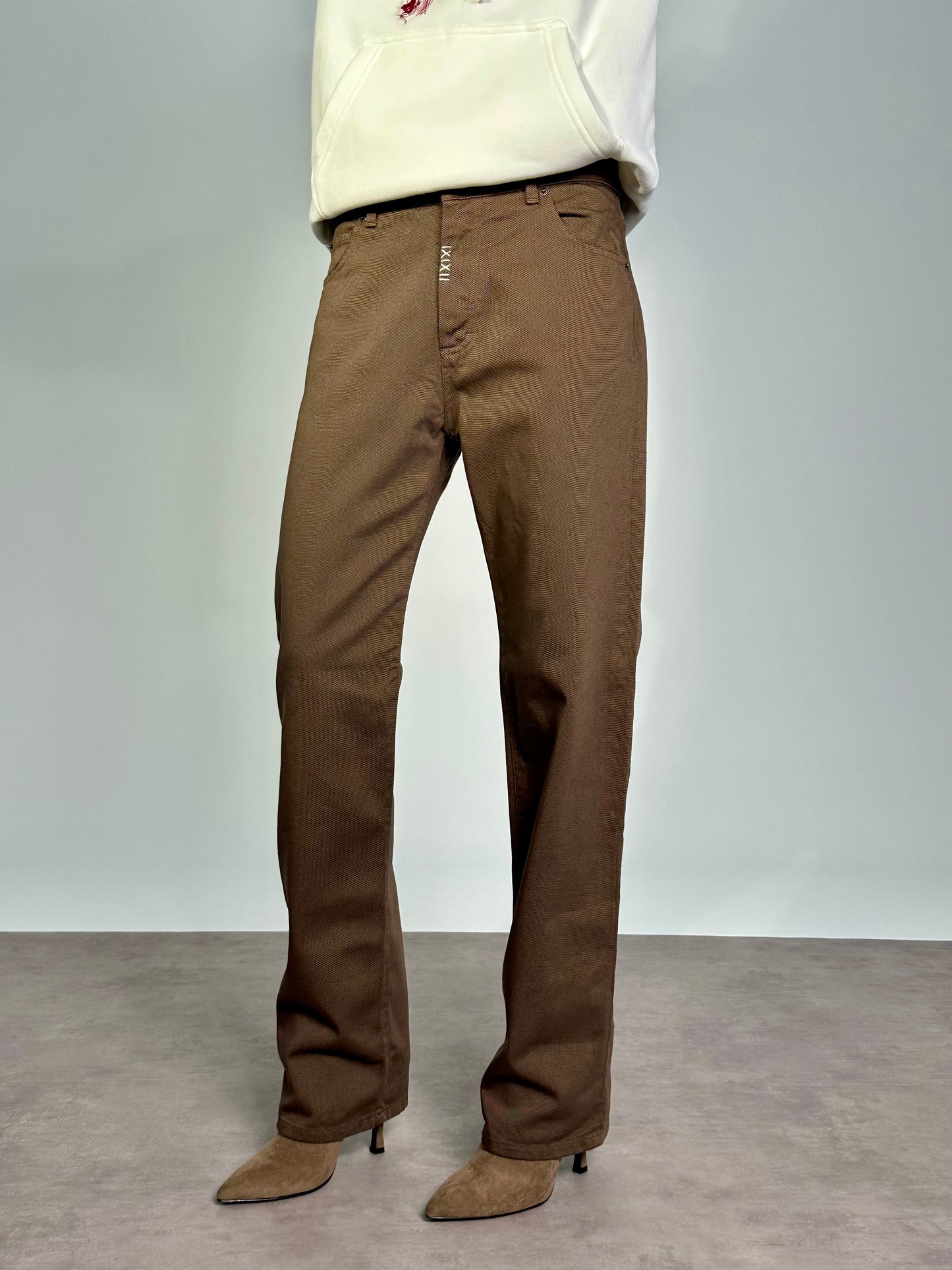 JEANS WIDE Col.BROWN