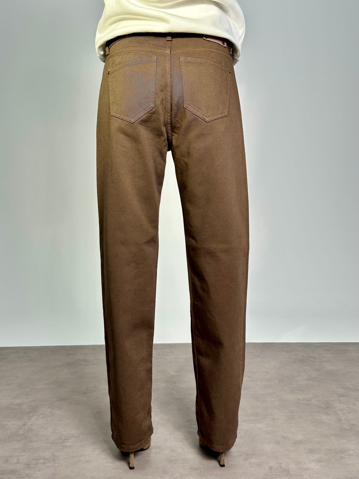 JEANS WIDE Col.BROWN