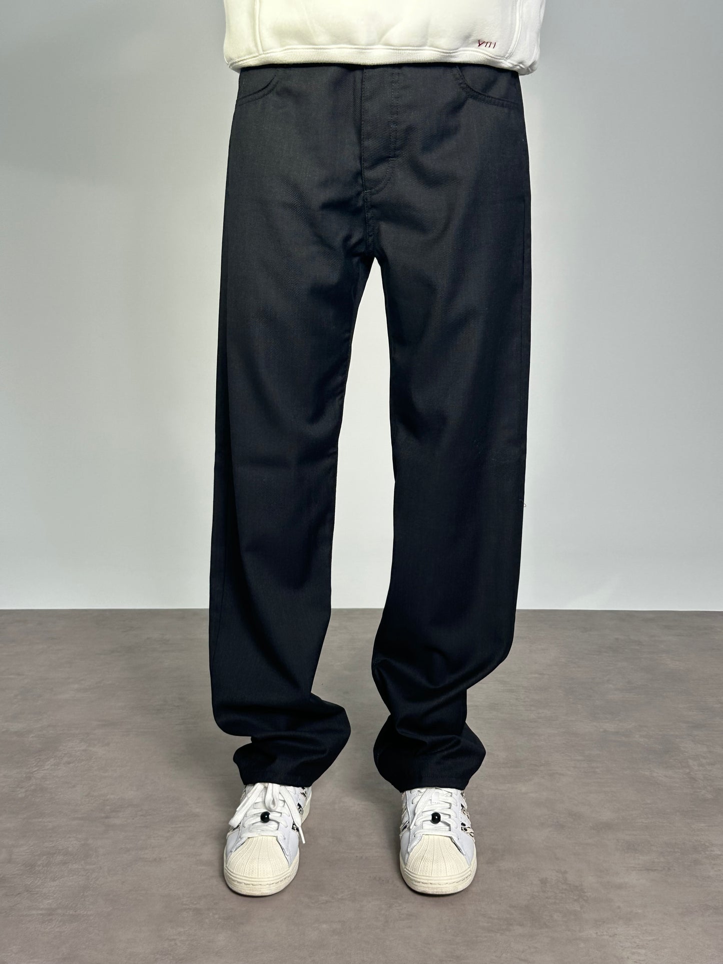 JEANS WIDE Col. BLACK LIGHT WOOL