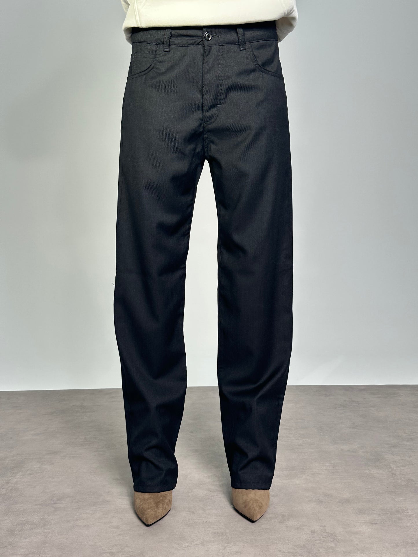 JEANS WIDE Col. BLACK LIGHT WOOL