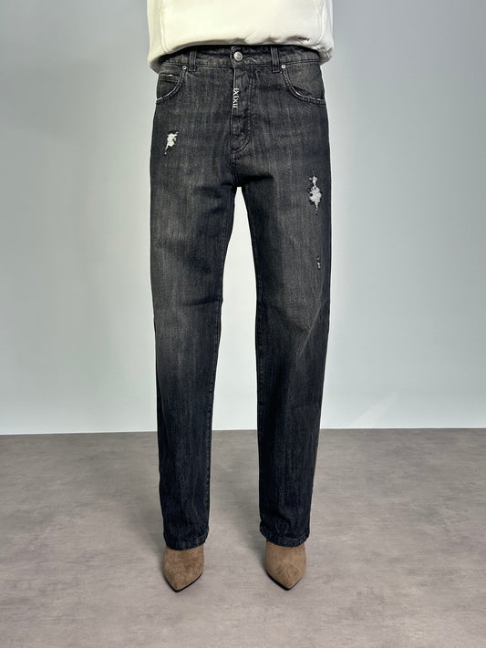 JEANS WIDE Col. BLACK ROCK
