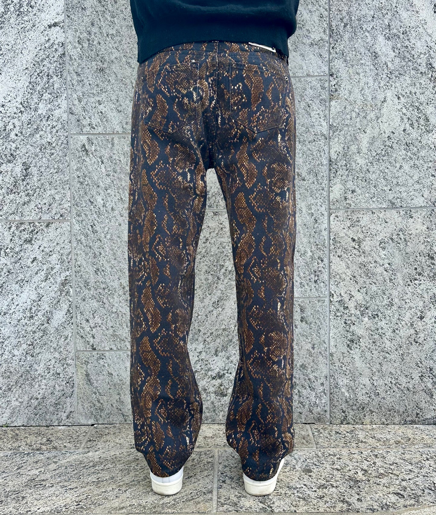 JEANS WIDE Col. BROWN PYTHON
