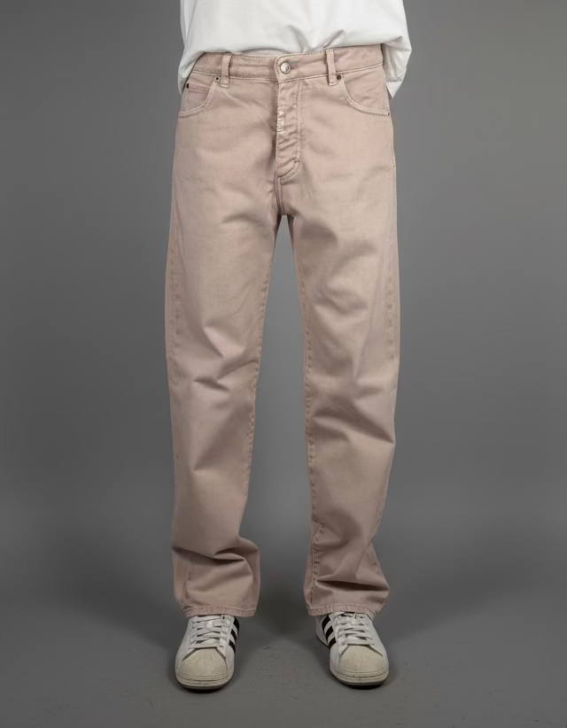 JEANS WIDE coloris ROSE ANTIQUE