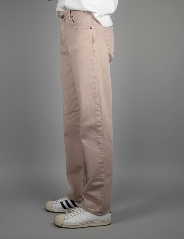 JEANS WIDE coloris ROSE ANTIQUE