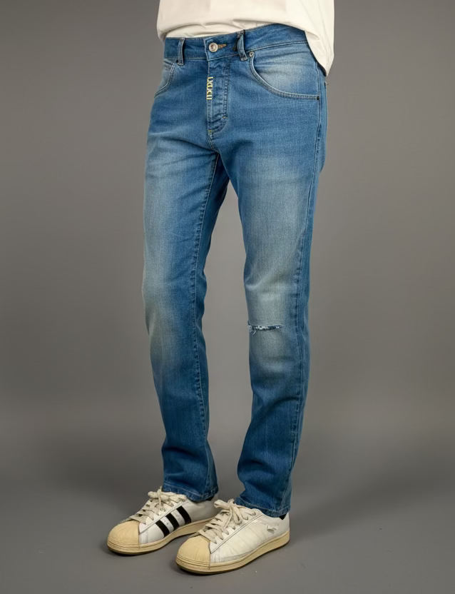 JEANS REGULAR col.STONE RIP