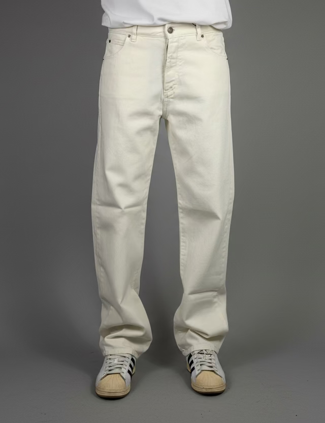 JEANS WIDE Col.BLANC