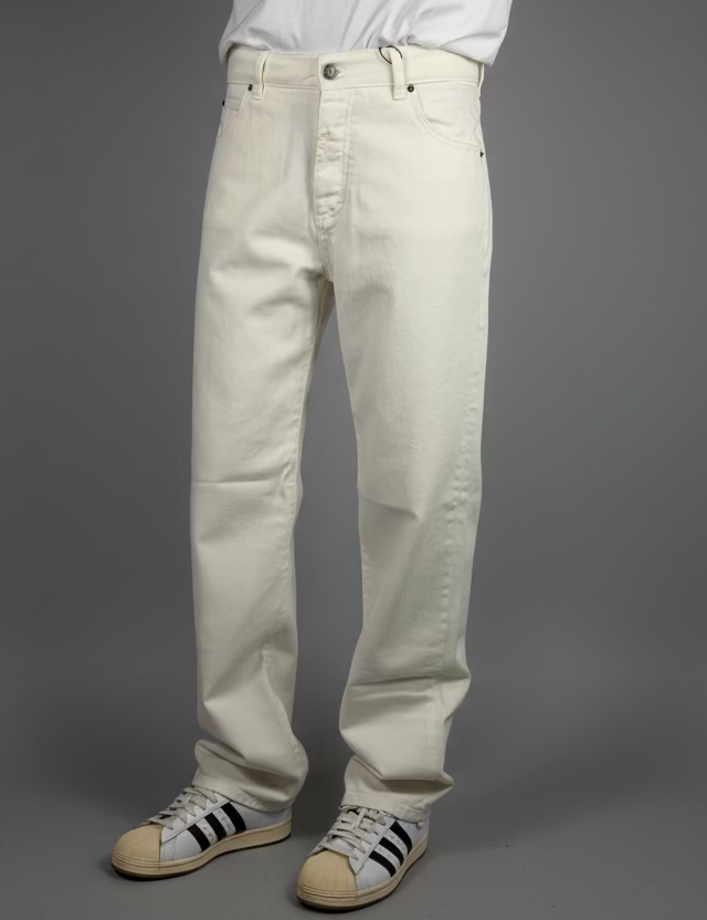 JEANS WIDE Col.BLANC