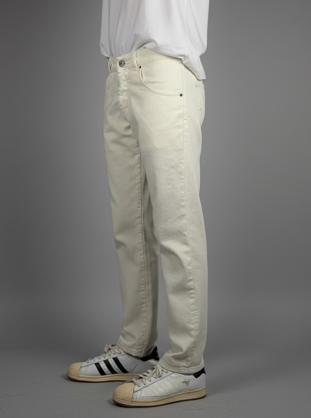 JEANS REGULAR col.WHITE