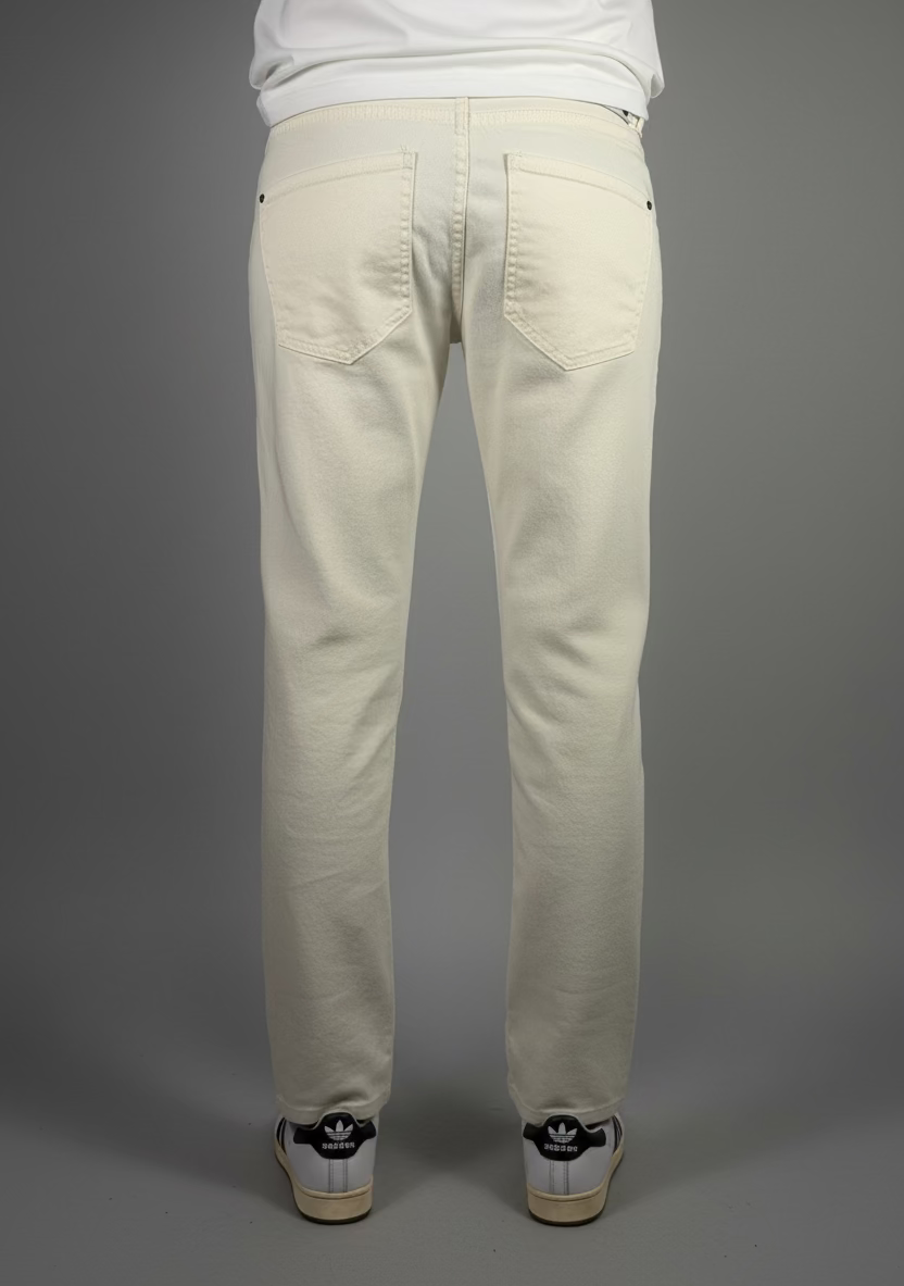 JEANS REGULAR col.WHITE
