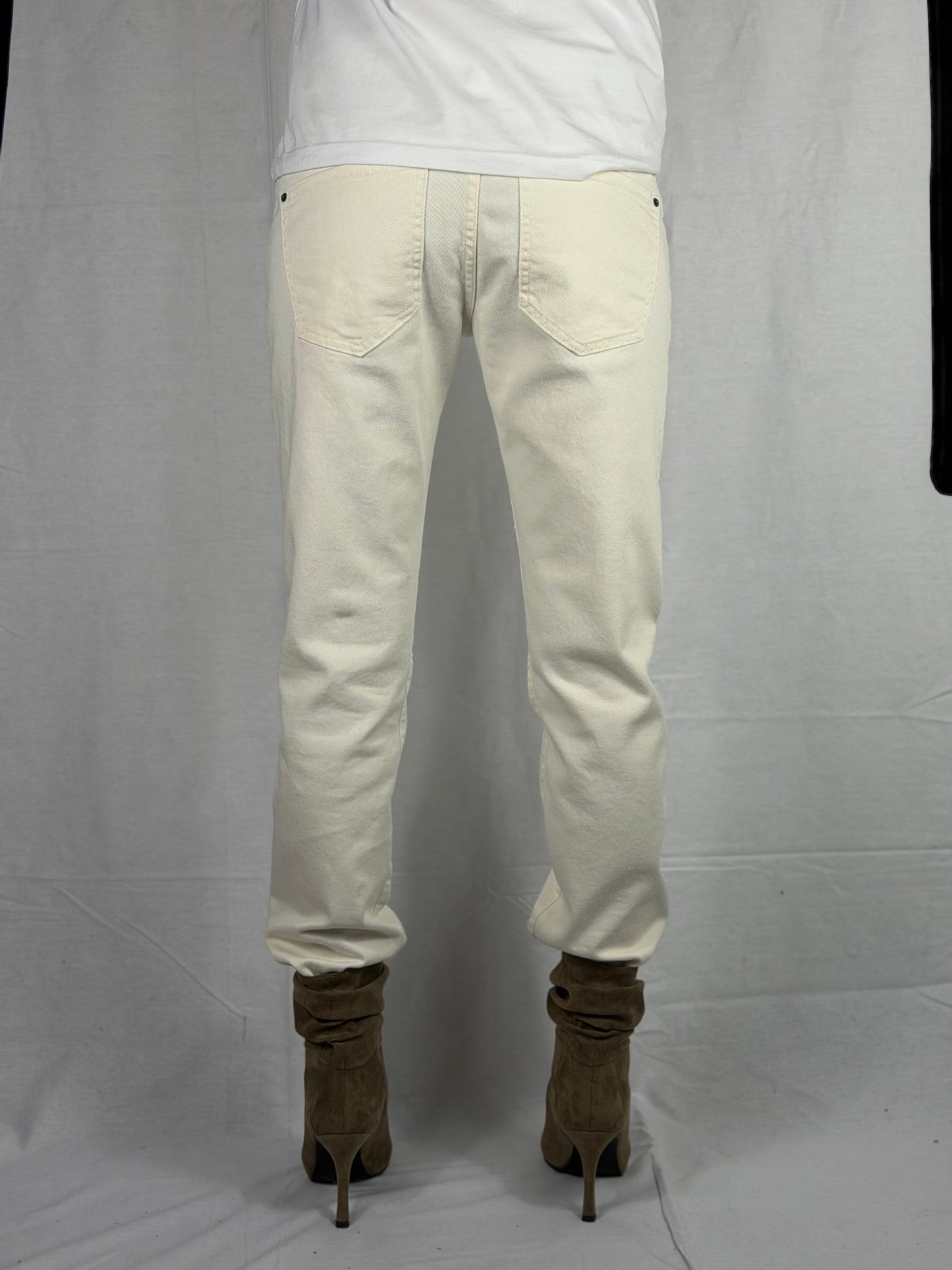 JEANS REGULAR col.WHITE