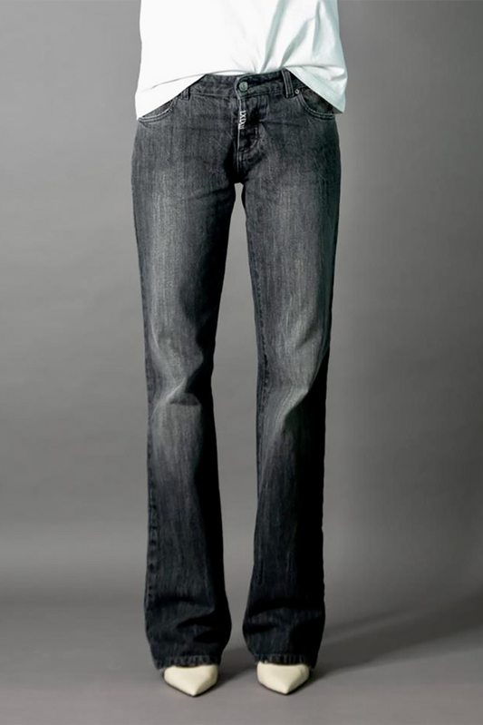 JEANS STRAIGHT Col.DARK GREY